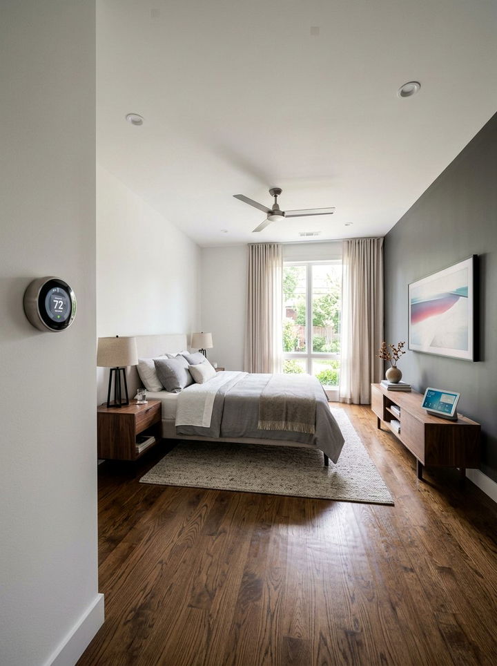 Hardwired Smart Thermostat - 30 bedroom thermostats