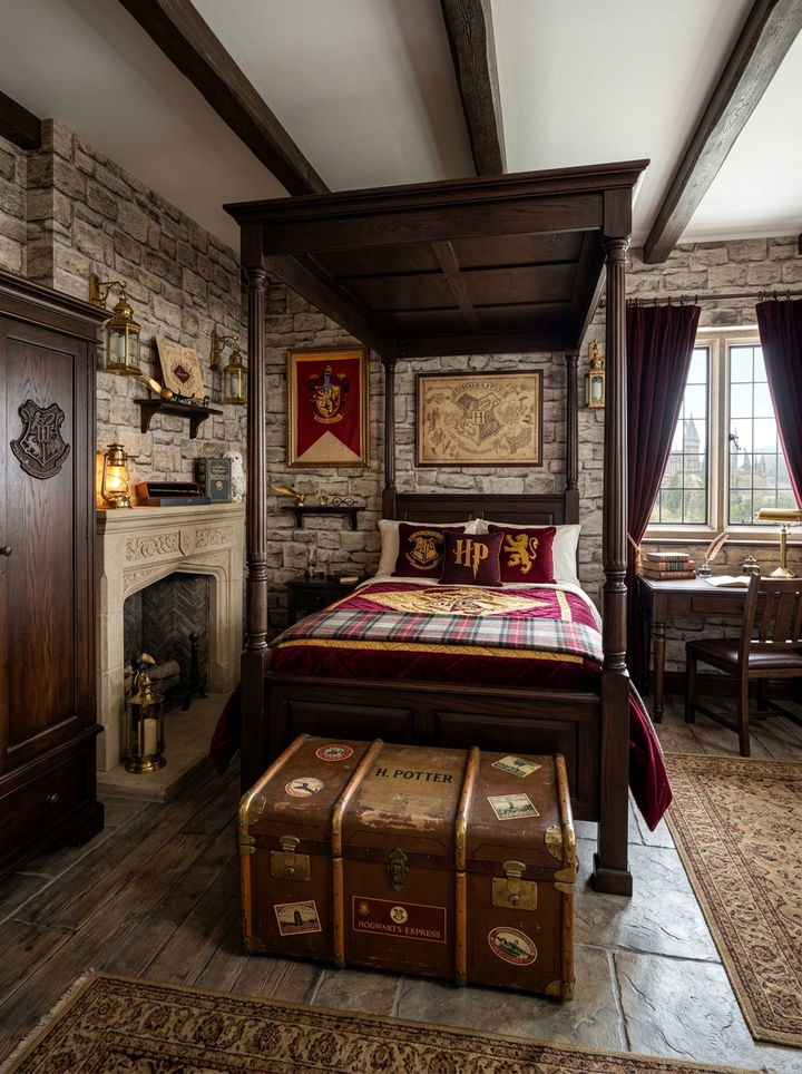 Harry Potter bedroom - 30 nerd bedroom ideas