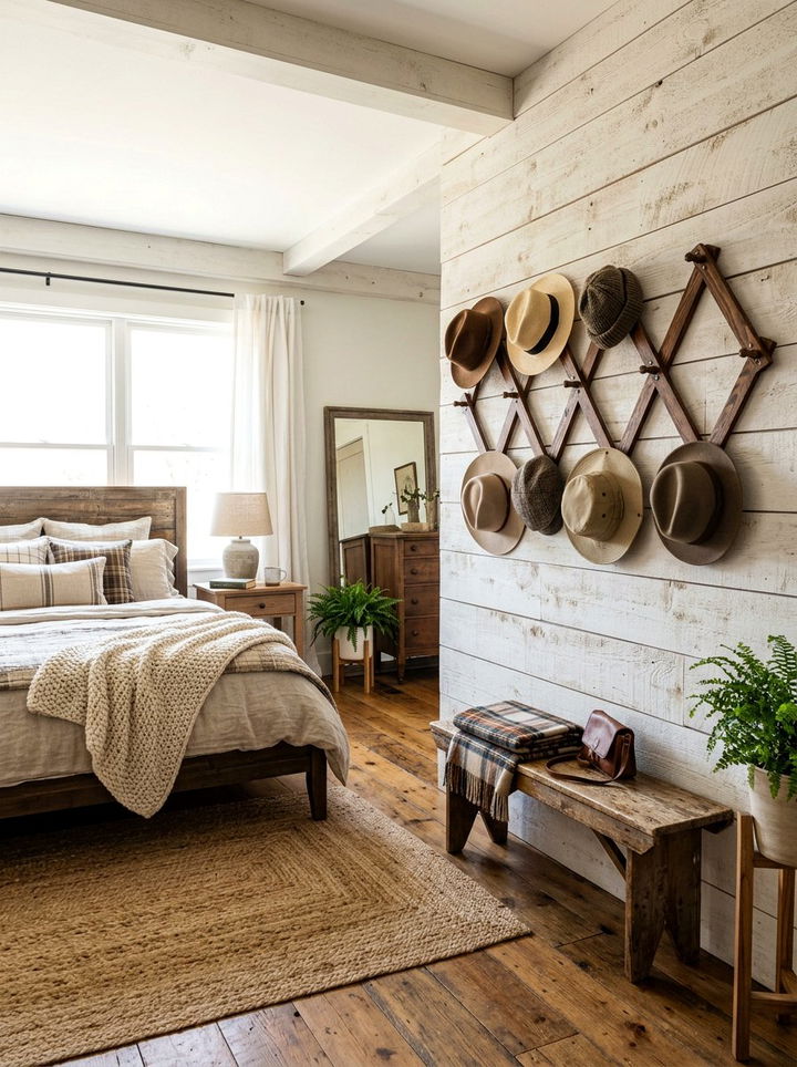 Hat accordion rack - 30 bedroom hat storage ideas