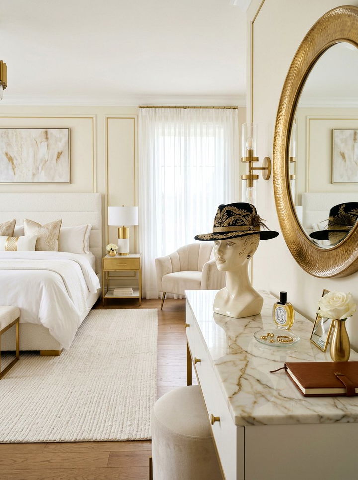 Hat mannequin head - 30 bedroom hat storage ideas