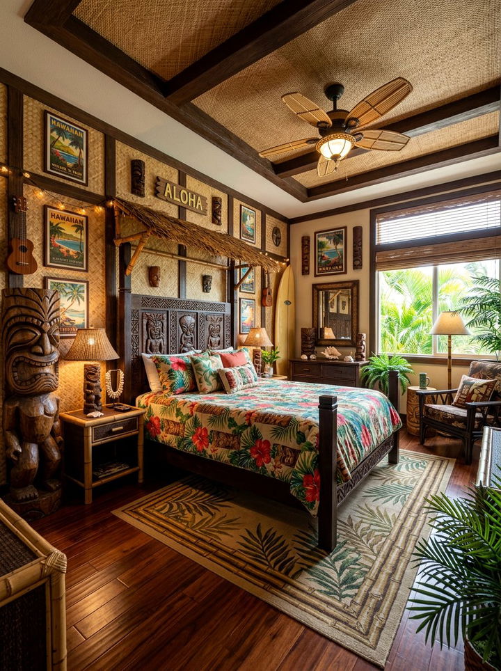 Hawaiian Tiki Bedroom Decor - 30 Hawaiian bedroom ideas