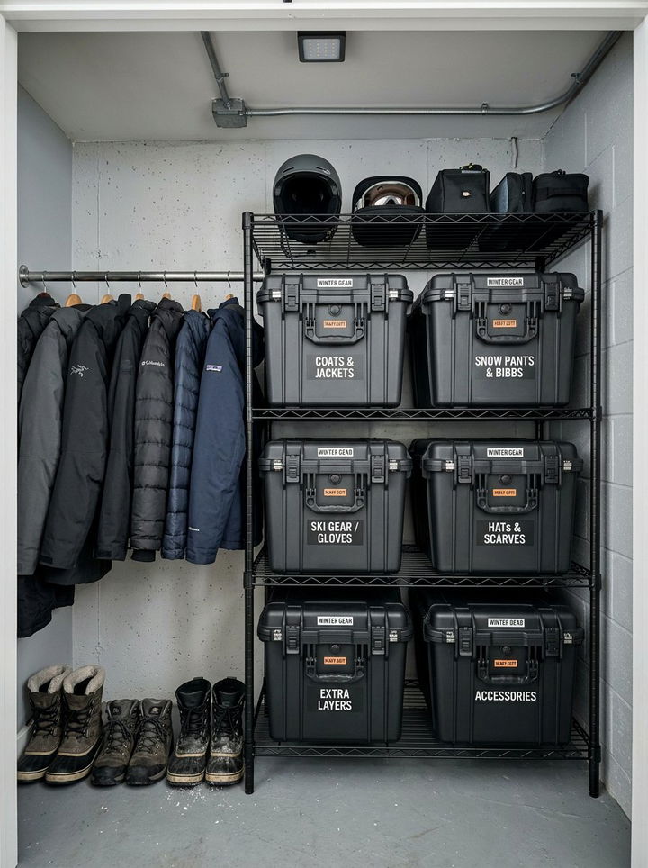 Heavy Duty Bins For Winter Gear - 30 bedroom storage bins