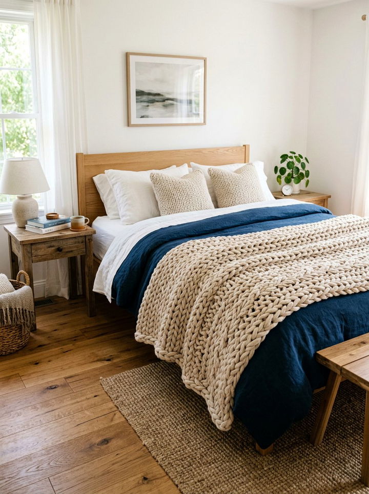 Heavy Knit Cotton Blanket - 30 bedroom weighted blankets