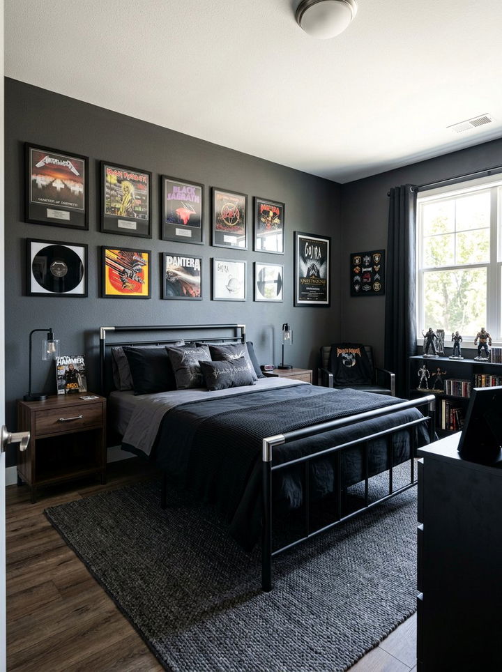 Heavy Metal Bedroom - 30 music themed bedroom ideas
