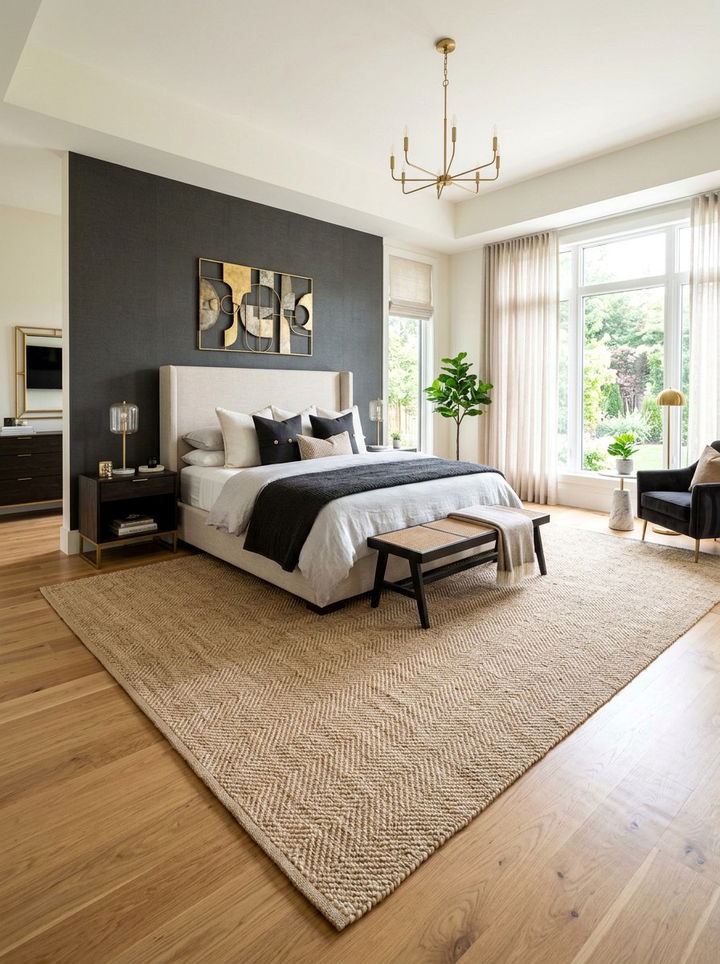 Herringbone Jute Rug - 30 bedroom jute rugs