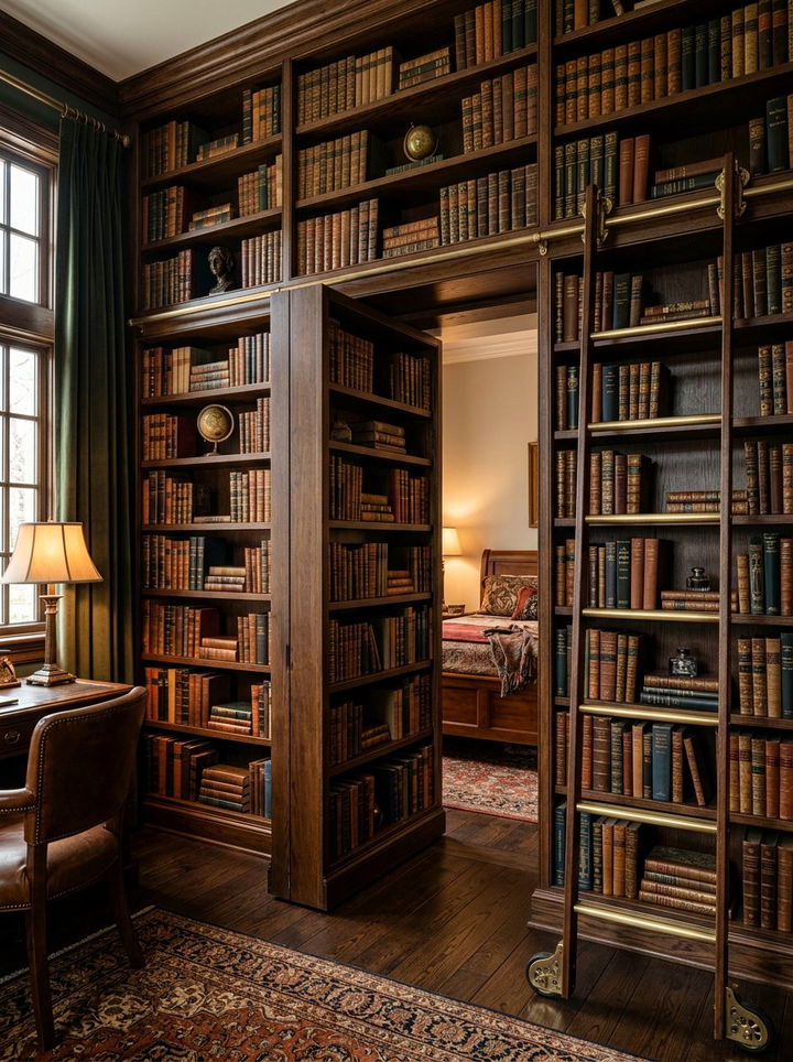 Hidden Bookcase Bedroom Door - 30 bedroom door ideas