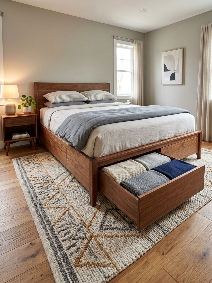 Hidden Drawer Under Bed Storage - 30 bedroom extendable furniture ideas