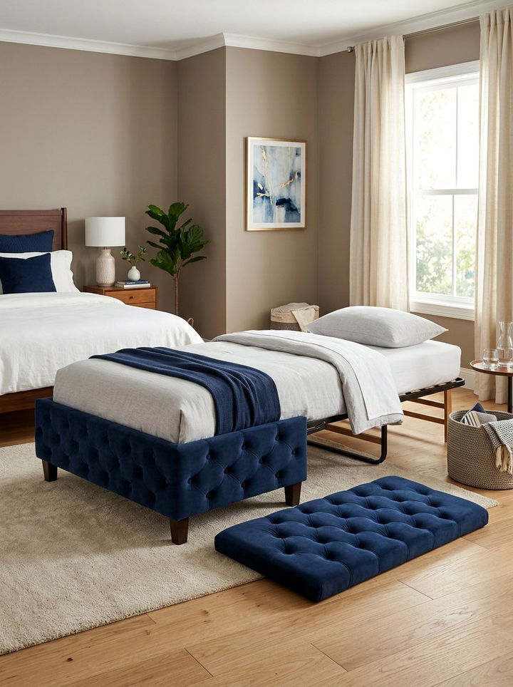 Hidden Guest Bed In Ottoman - 30 bedroom extendable furniture ideas