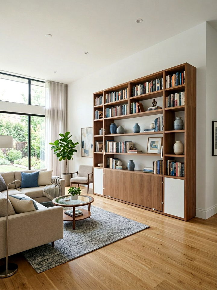 Hidden Wall Bed Shelving - 30 bedroom fold down bed ideas