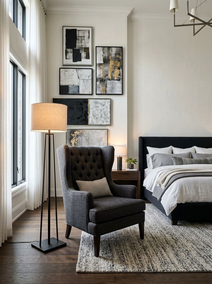 High Back Chair - 30 bedroom accent chairs