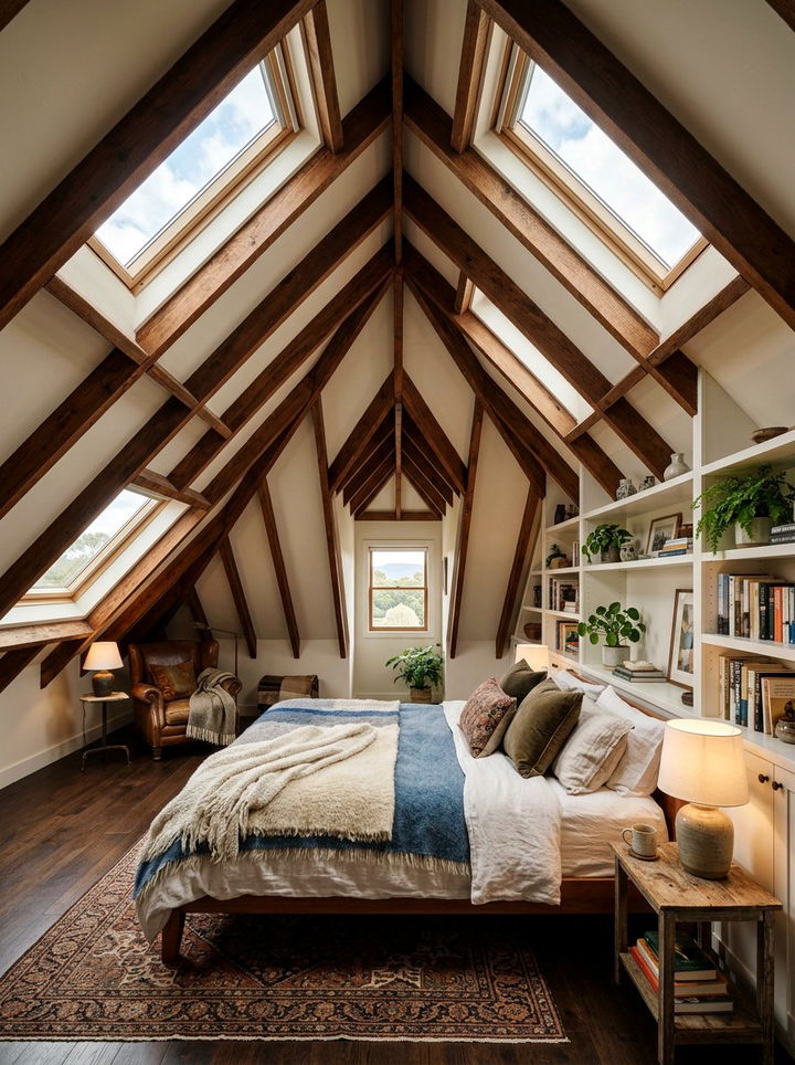 High Ceiling Attic Bedroom - 30 celebrity bedroom ideas