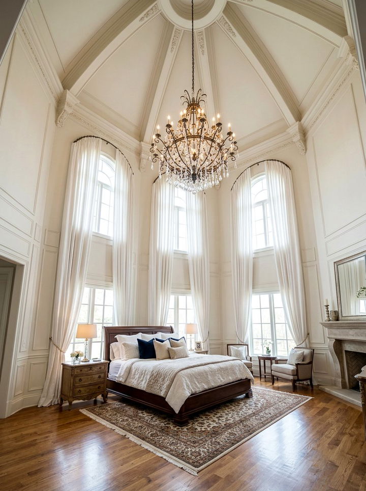 High Ceiling Bedroom - 30 bedroom photography ideas
