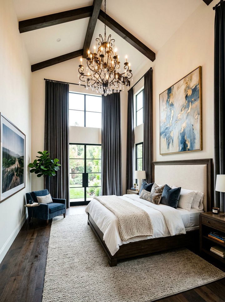 High Ceiling Bedroom - 30 new build bedroom ideas