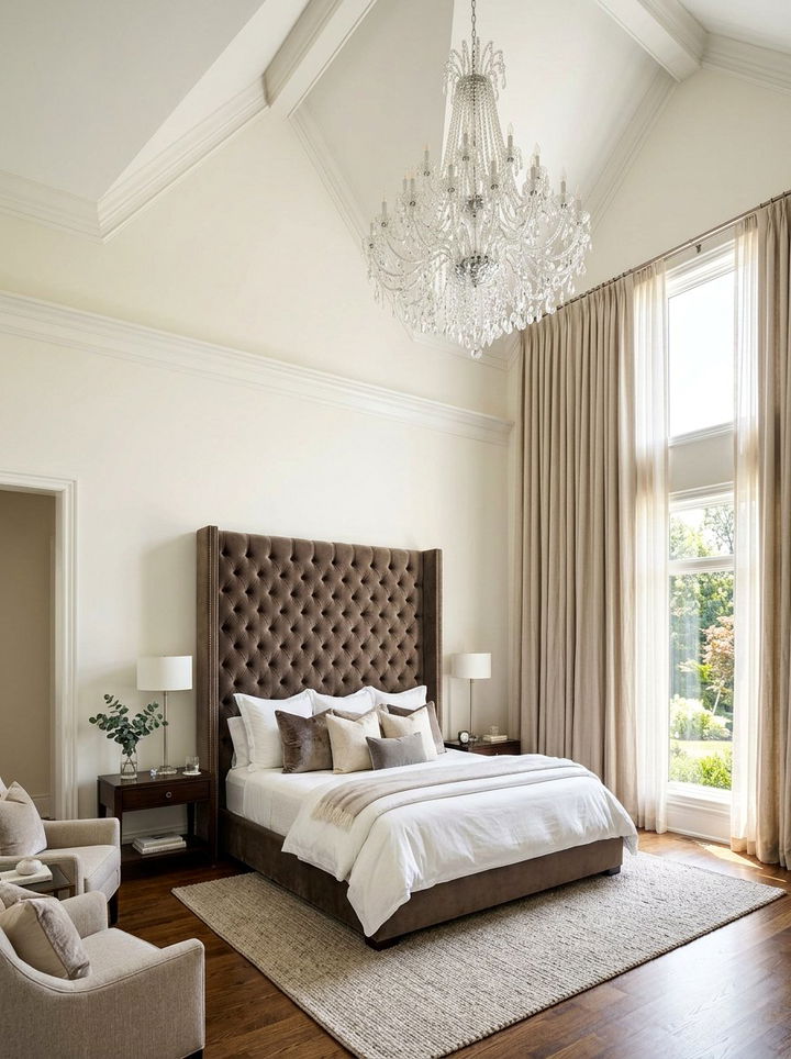 High Ceiling Bedroom - 30 show home bedroom ideas