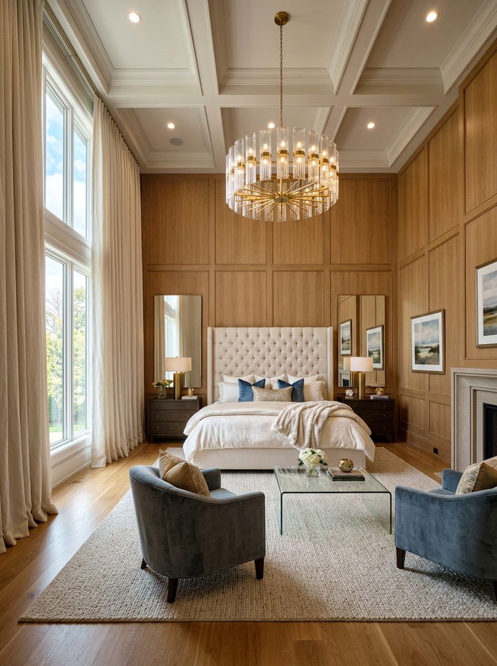 High Ceiling Bedroom - 30 townhouse bedroom ideas