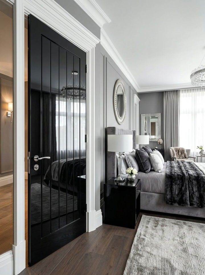 High Gloss Bedroom Door - 30 bedroom door ideas