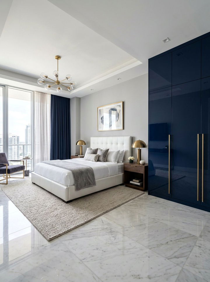 High Gloss Closet Door - 30 bedroom closet doors