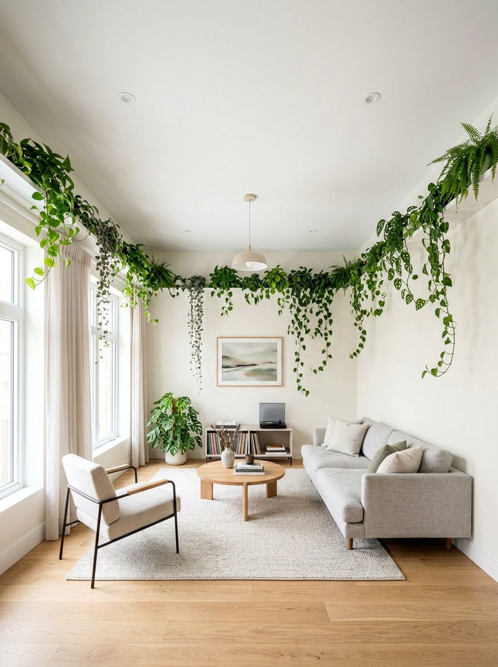 High Perimeter Wall Shelf - 30 bedroom plant shelves