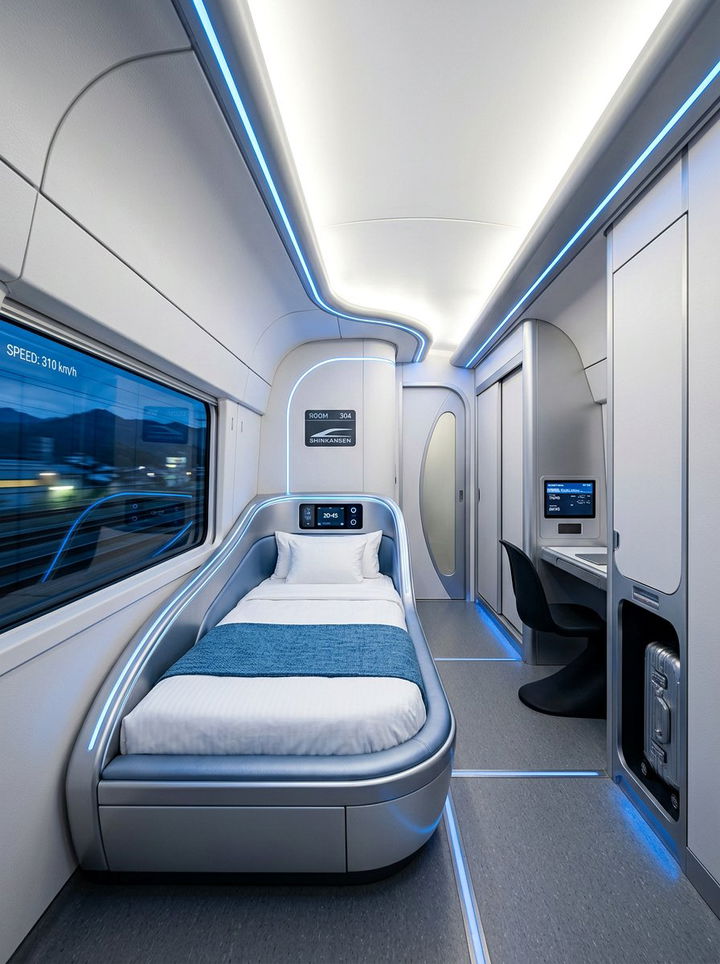 High Speed Bullet Train Style - 30 train bedroom ideas