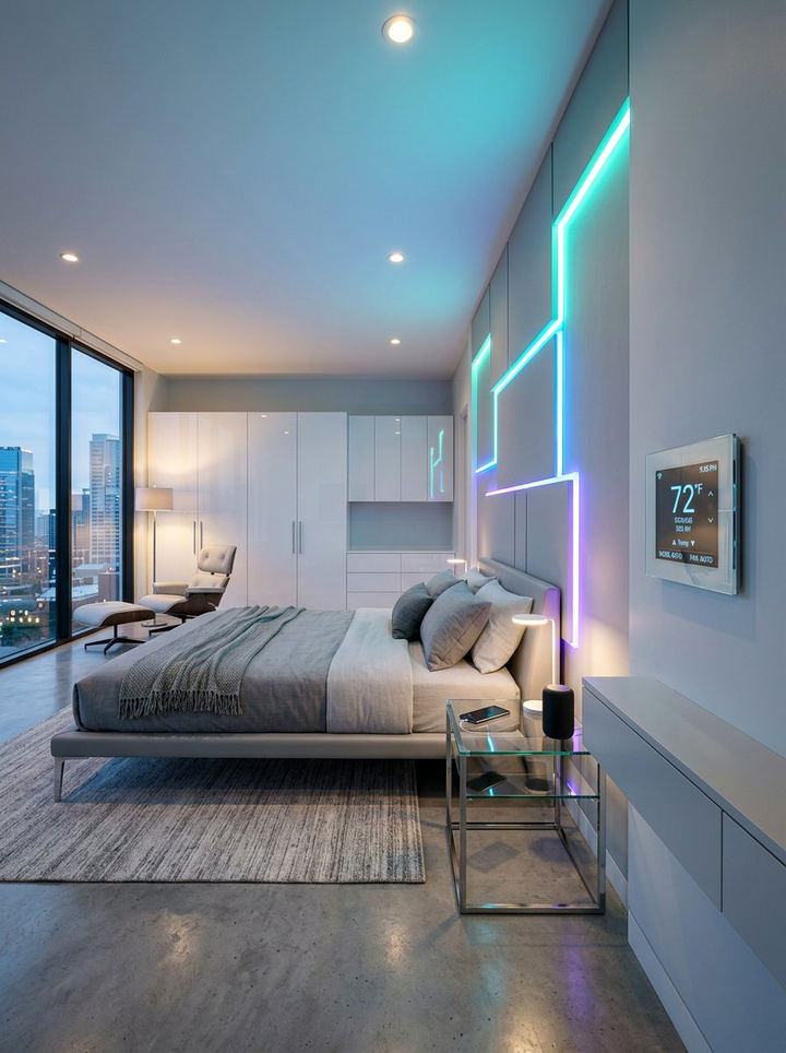 High Tech Glass Thermostat - 30 bedroom thermostats