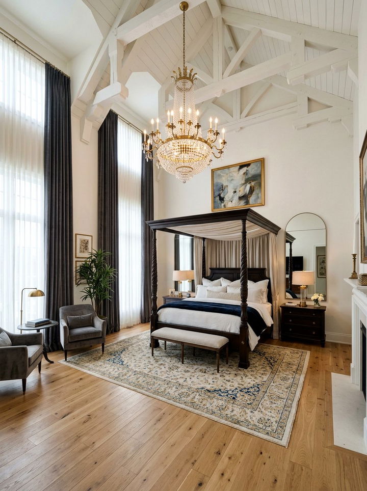 High ceiling bedroom - 30 bedroom upgrade ideas