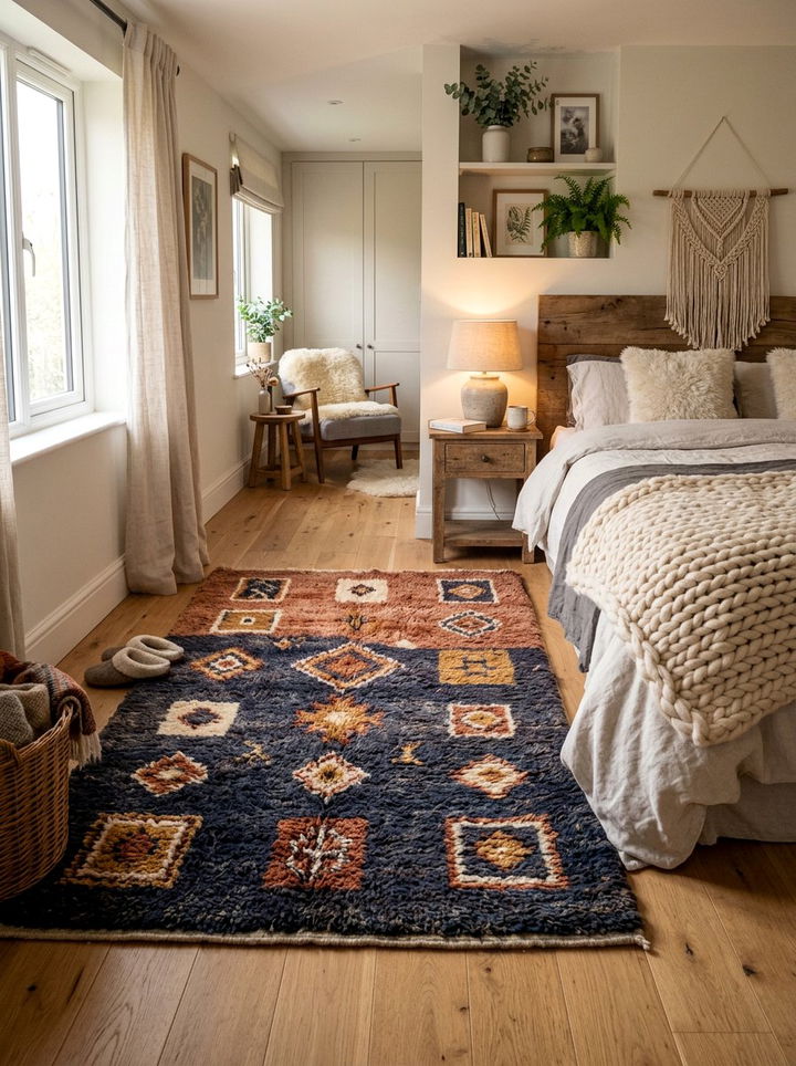 High pile Persian rug bedroom - 30 bedroom Persian rugs