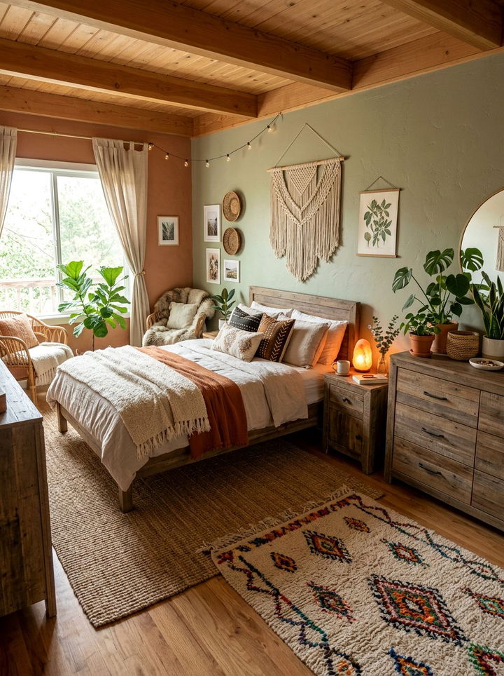 Himalayan Salt Lamp - 30 bedroom ambient lighting ideas