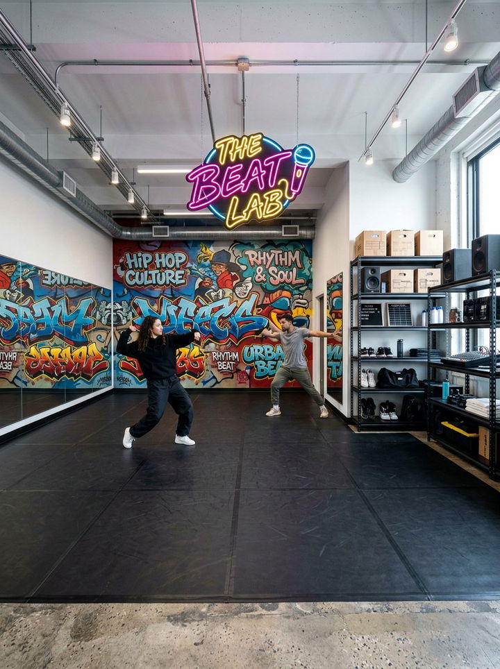 Hip Hop Dance Room - 30 dance bedroom ideas
