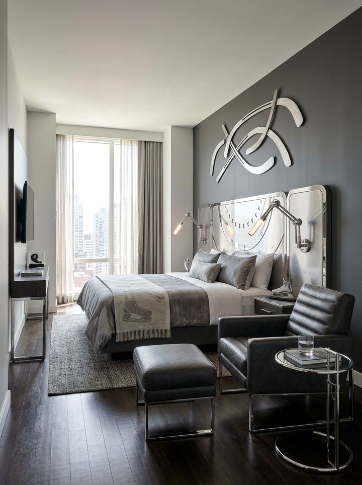 Hockey Skate Inspired Decor - 30 hockey bedroom ideas