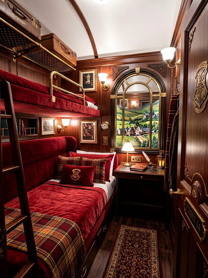 Hogwarts Express Bedroom - 30 Harry Potter bedroom ideas
