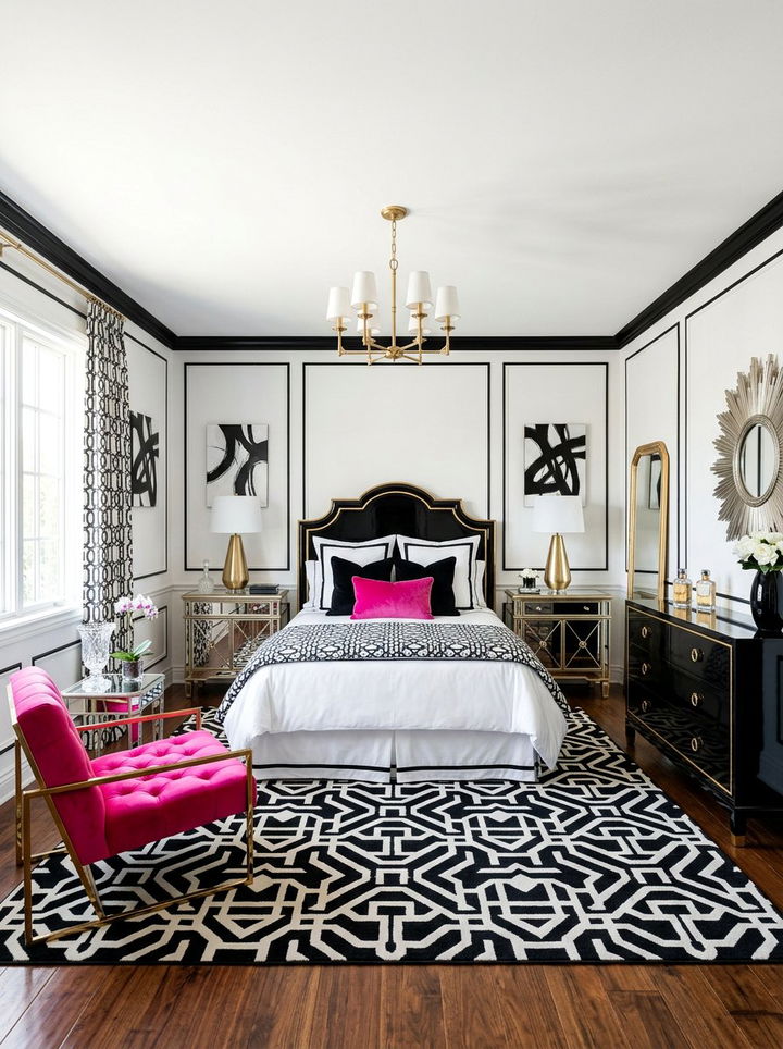 Hollywood Regency Bedroom - 30 bedroom redesign ideas