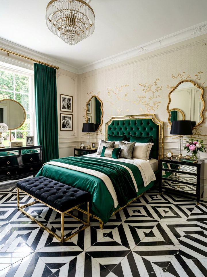 Hollywood Regency Bedroom - 30 bedroom themes