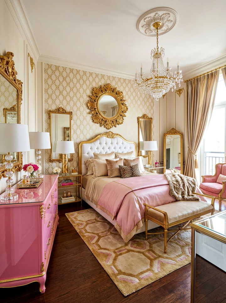 Hollywood Regency Bedroom Style - 30 magazine bedroom ideas