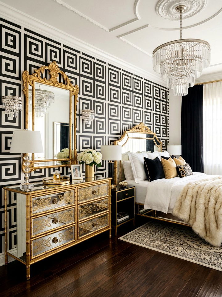 Hollywood Regency Dresser - 30 bedroom vintage dressers