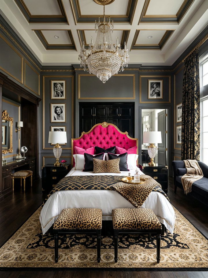 Hollywood Regency Master Suite - 30 large bedroom ideas