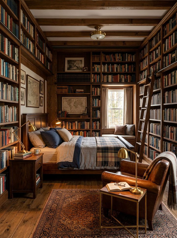 Home Library To Bedroom - 30 room to bedroom conversion ideas