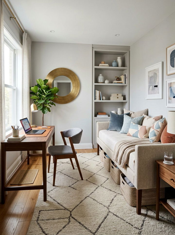 Home Office To Guest Bedroom - 30 bedroom transition ideas