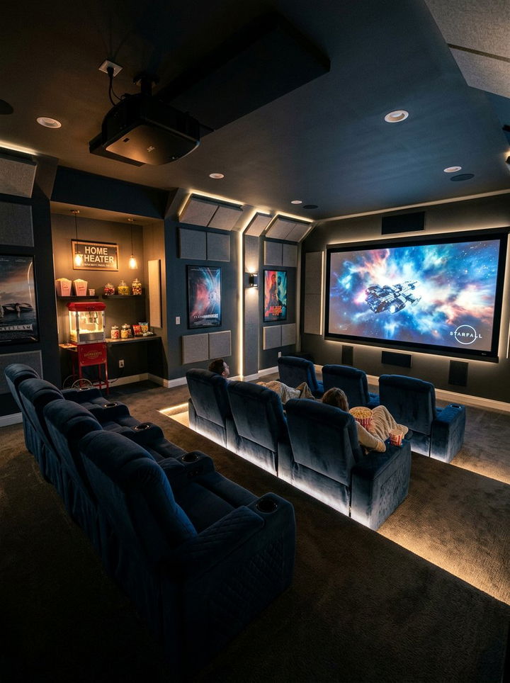 Home Theater - 30 bedroom conversion ideas