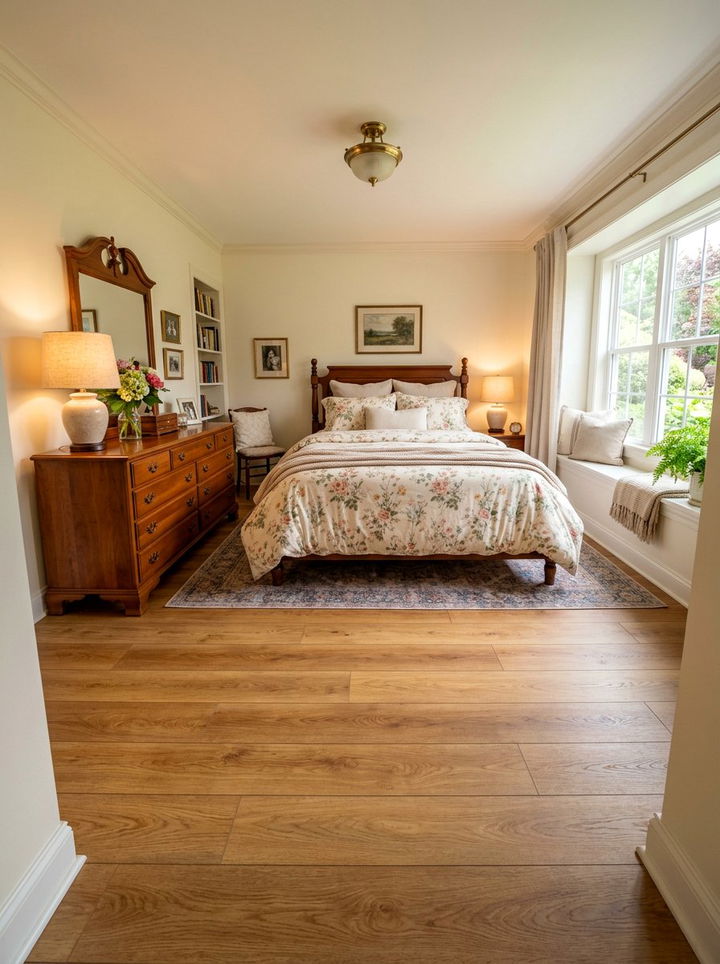 Honey Oak Vinyl Flooring - 30 bedroom vinyl flooring ideas