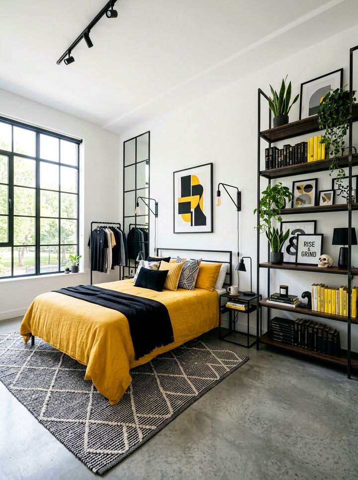 Honey Yellow And Black Bedroom - 30 honey yellow bedroom ideas