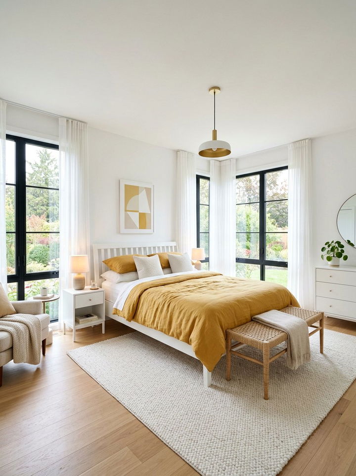 Honey Yellow And White Bedroom - 30 honey yellow bedroom ideas