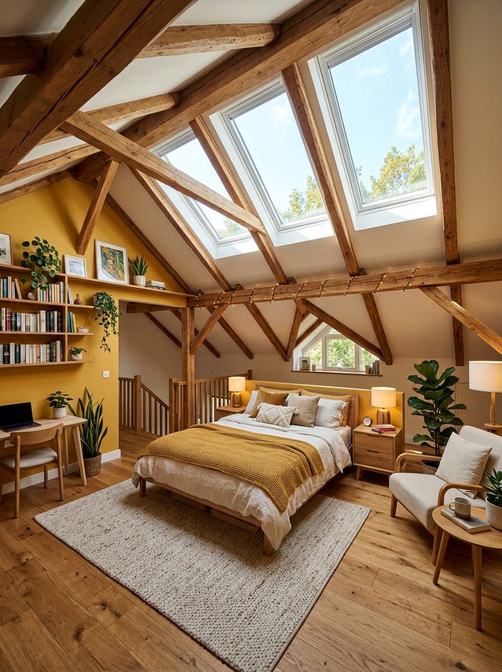 Honey Yellow Loft Bedroom - 30 honey yellow bedroom ideas