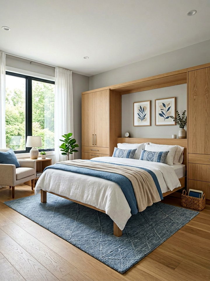 30 Smart Bedroom Murphy Bed Ideas for Small Space Living