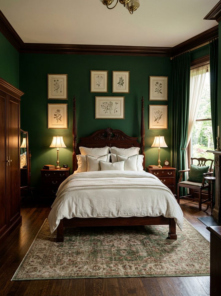 Hunter green bedroom - 30 contemporary green bedroom ideas