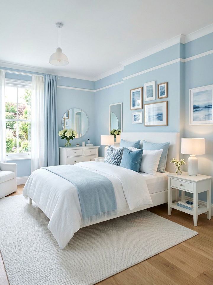Ice Blue And White Bedroom - 30 ice blue bedroom ideas