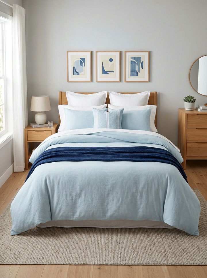 Ice Blue Bedroom Bedding - 30 ice blue bedroom ideas
