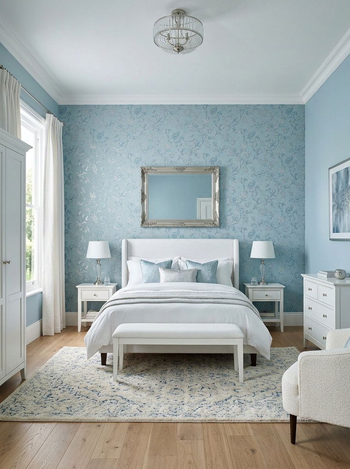 Ice Blue Bedroom Wallpaper - 30 ice blue bedroom ideas