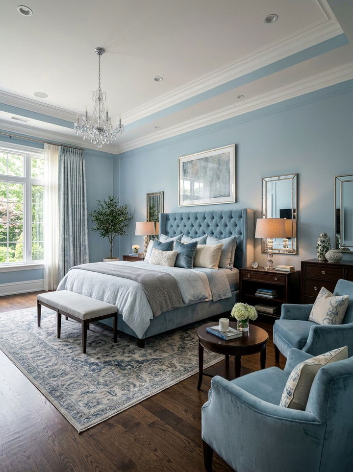 Ice Blue Master Bedroom - 30 ice blue bedroom ideas