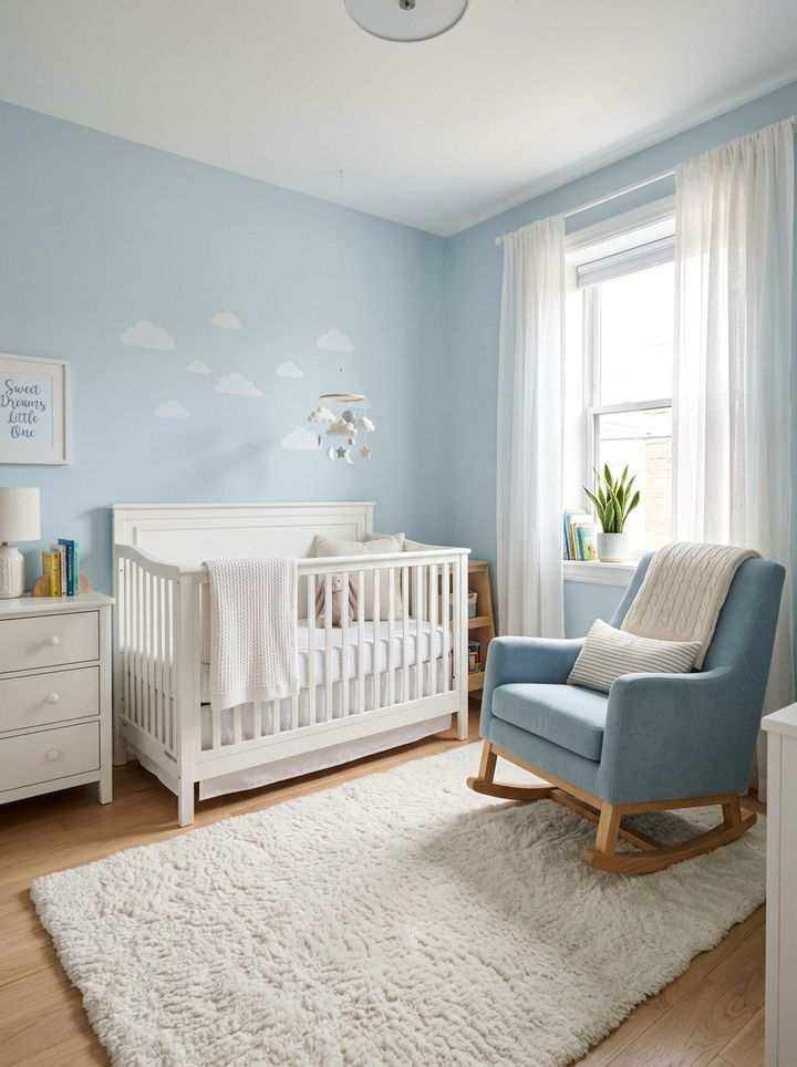 Ice Blue Nursery - 30 ice blue bedroom ideas