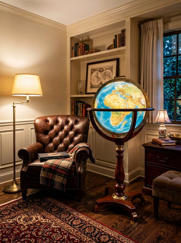 Illuminated Floor Globe - 30 bedroom globes